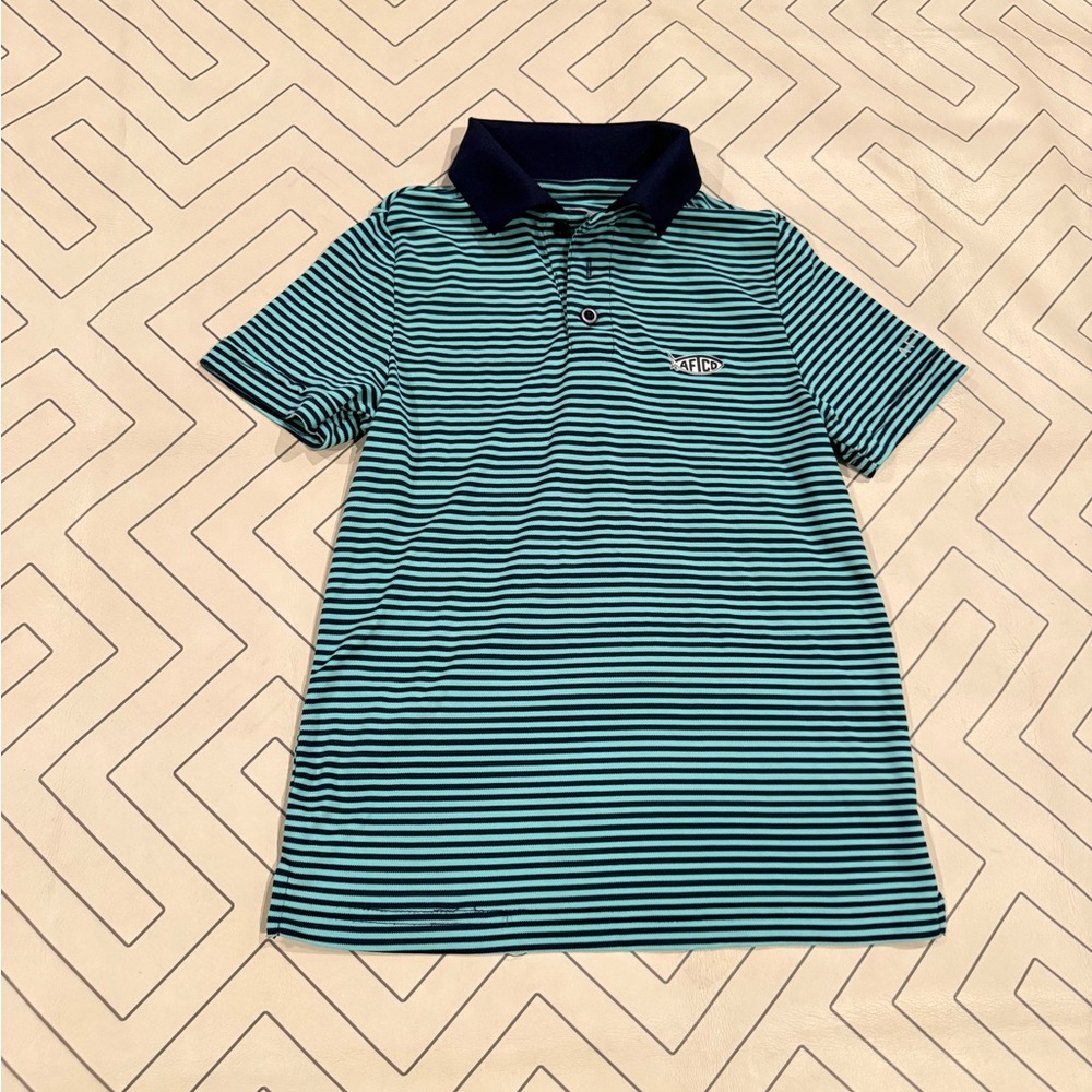 AFTCO Striped Polo